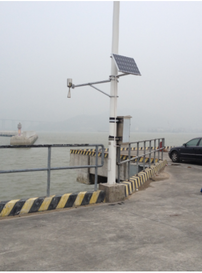 国家海洋局TideSTAR潮位仪在江门顺利调试成功